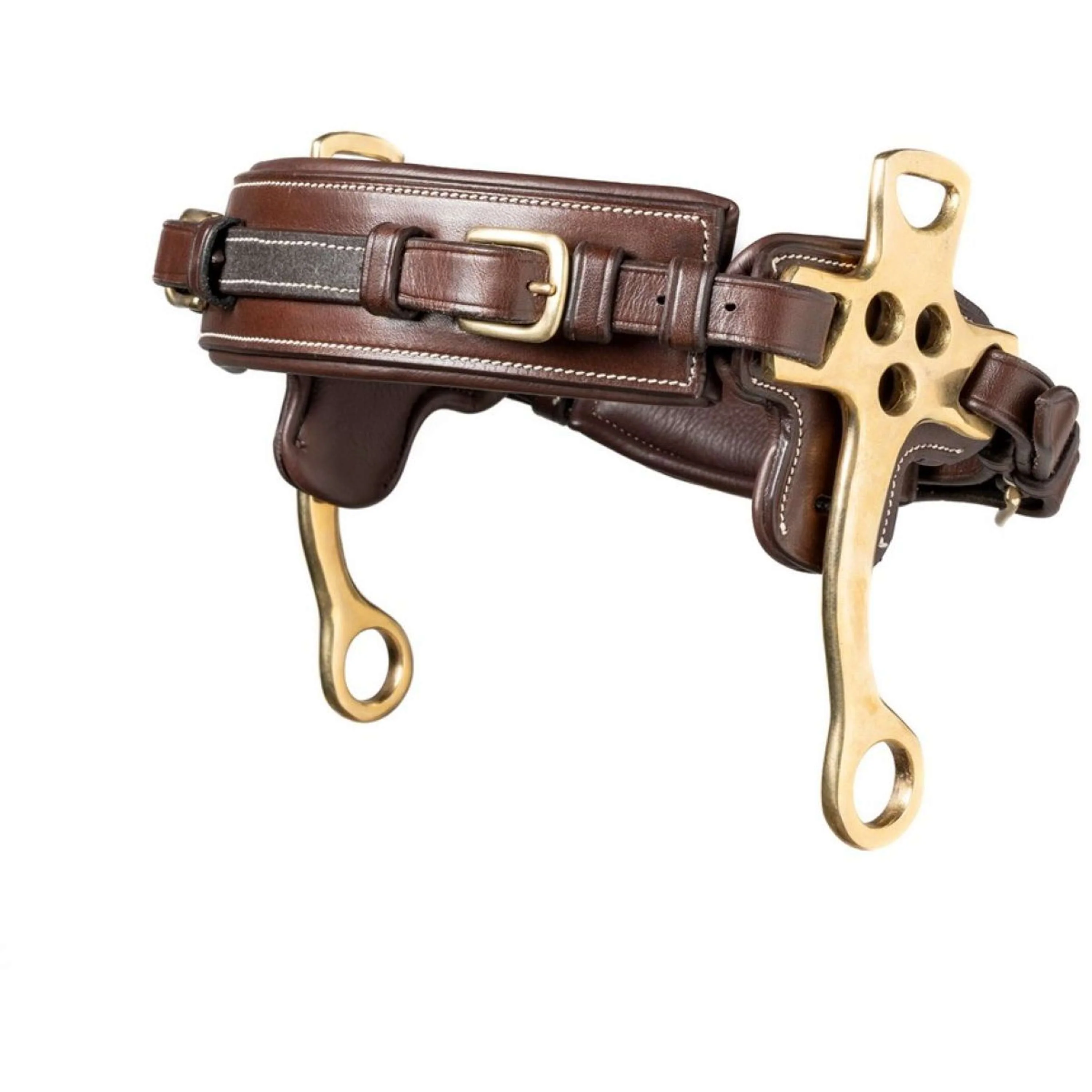 Trust Reithalfter Hackamore 16cm braun/gold - Image 2