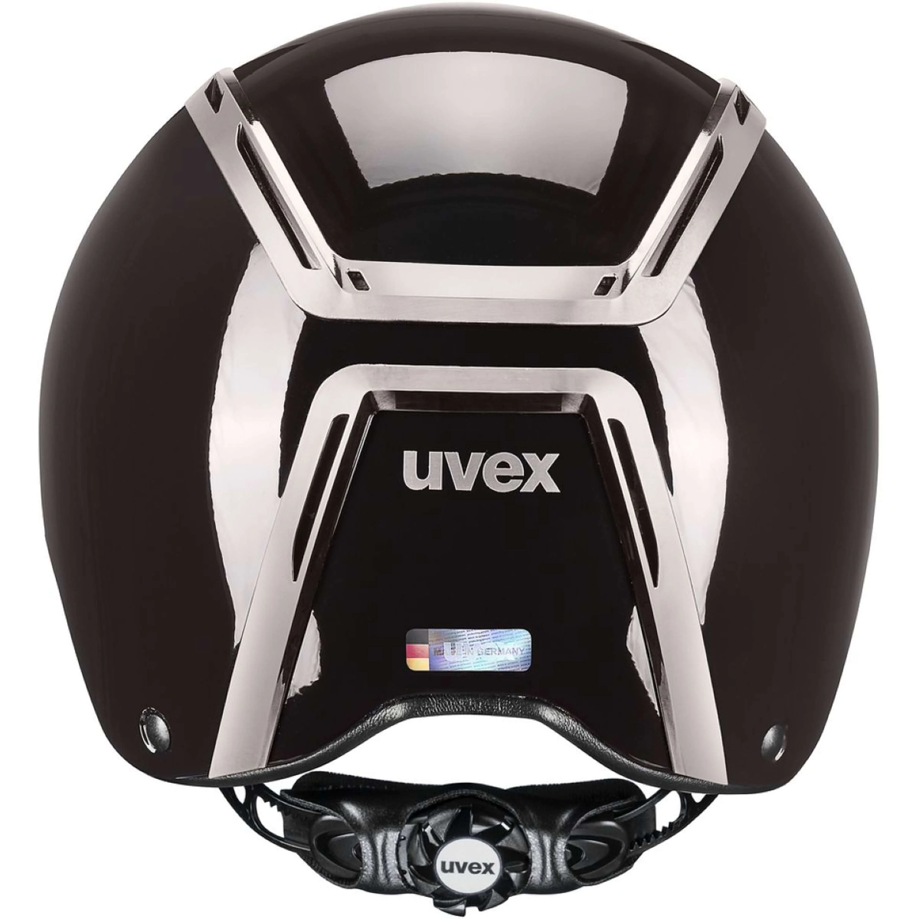 Uvex Reithelm Exxeed Shiny Chrome Mocca - Image 3