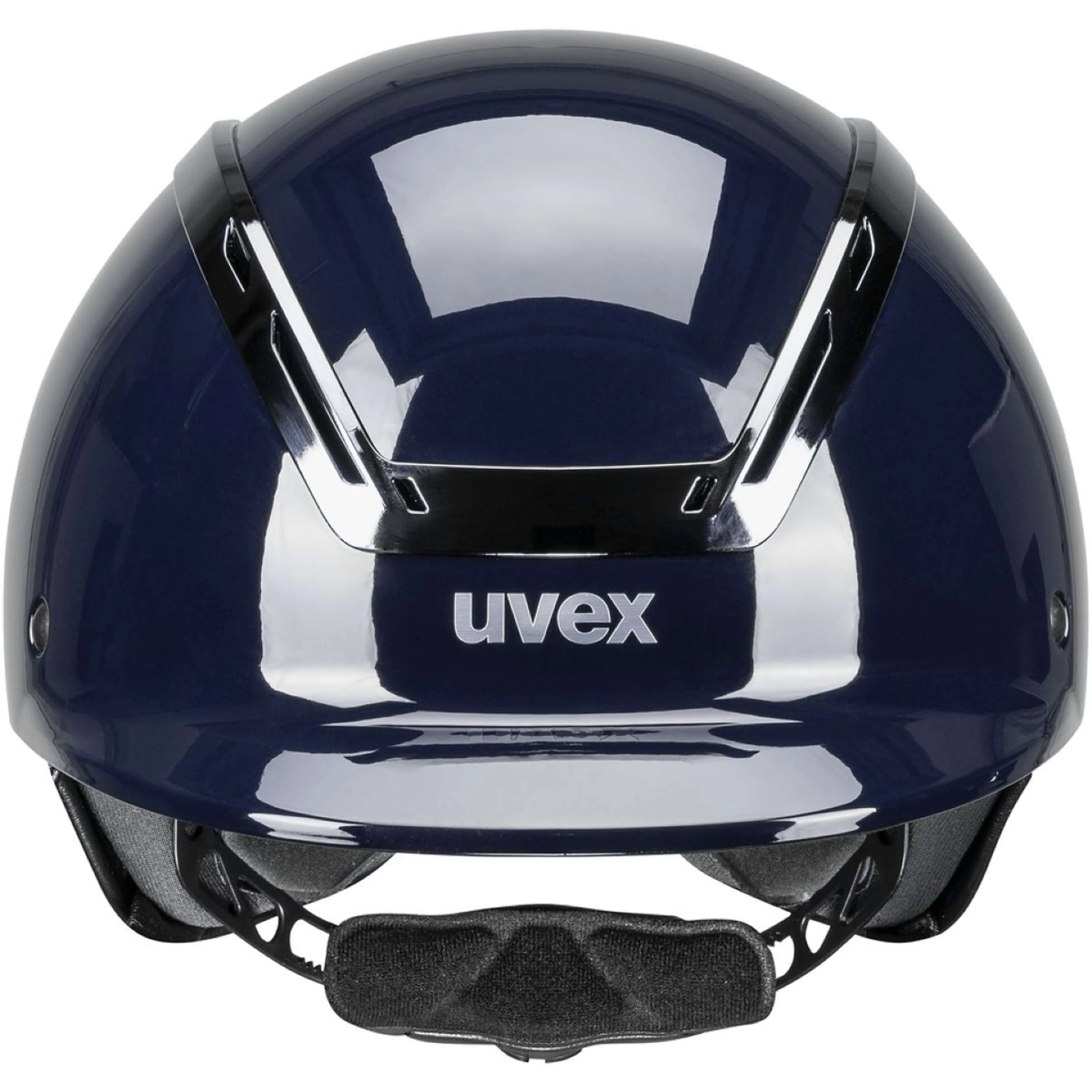 Uvex Reithelm Exxeed Shiny Chrome Navy - Image 2