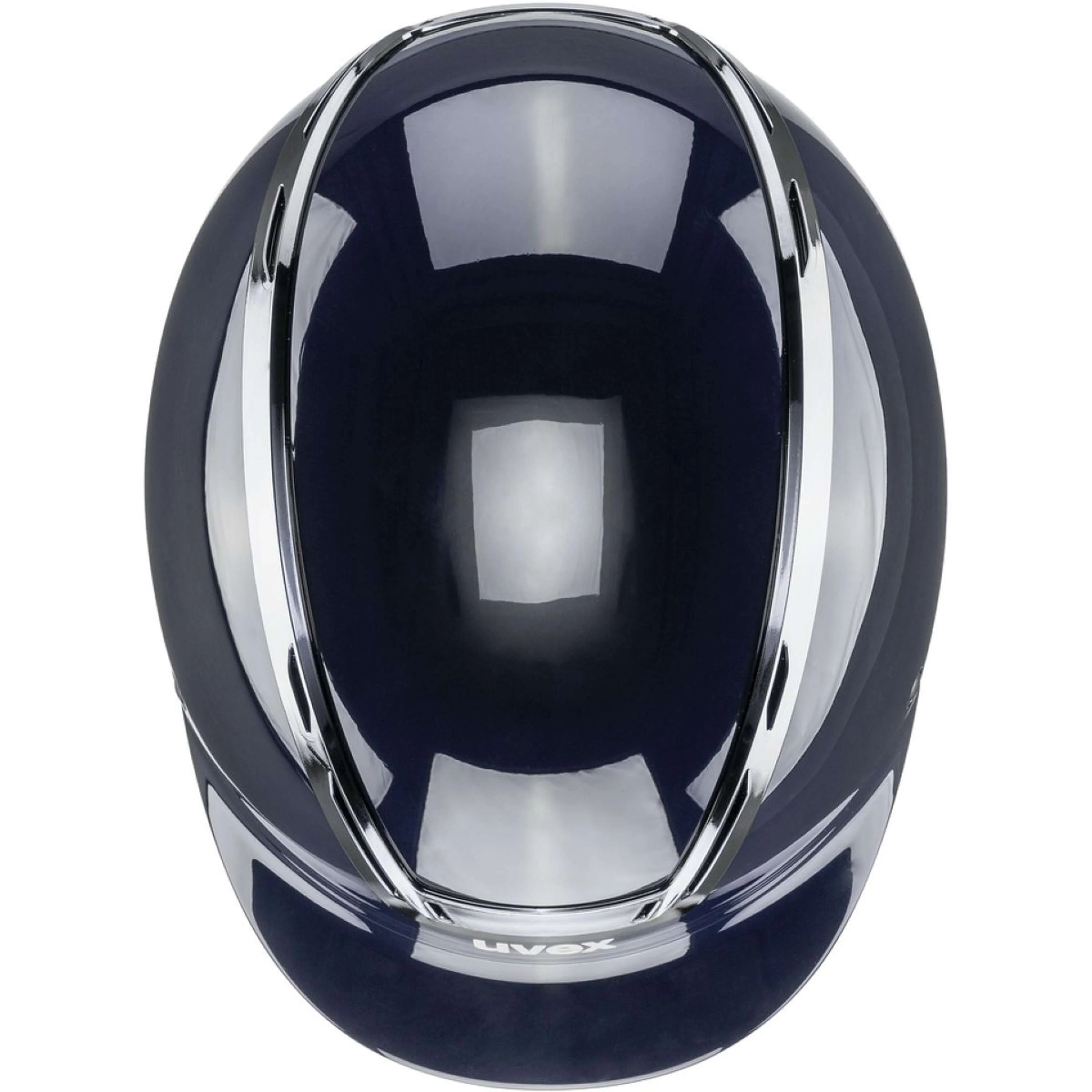 Uvex Reithelm Exxeed Shiny Chrome Navy - Image 4