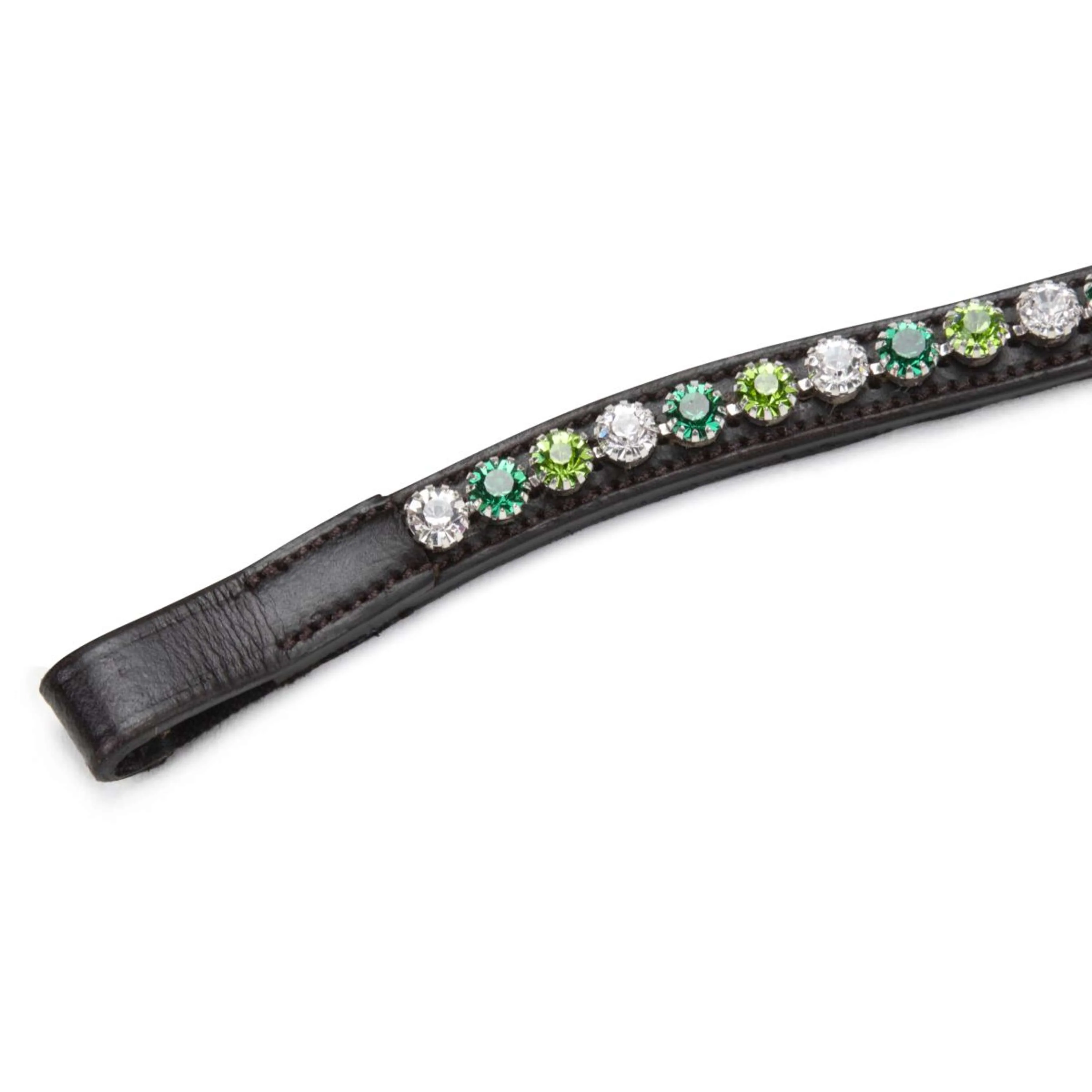 Velociti by Shires Stirnriemen GARA Green Diamante Havanna - Image 3