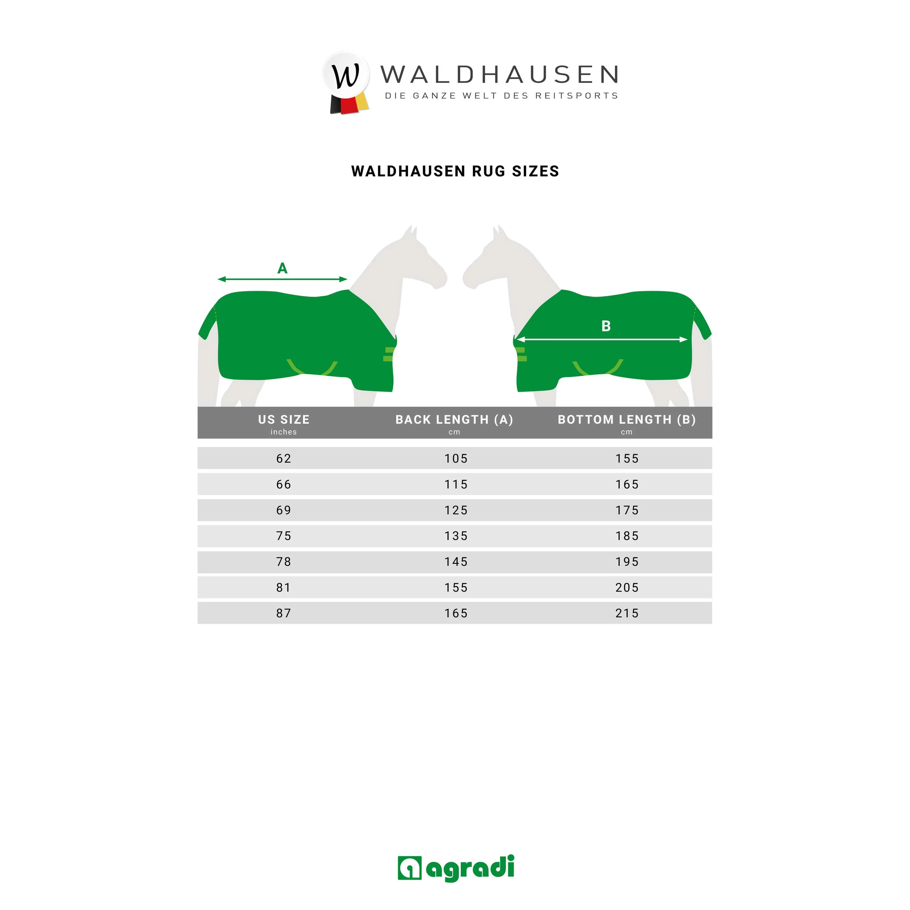 Waldhausen Fliegendecke Fleece Comfort Chalk Blue - Image 11