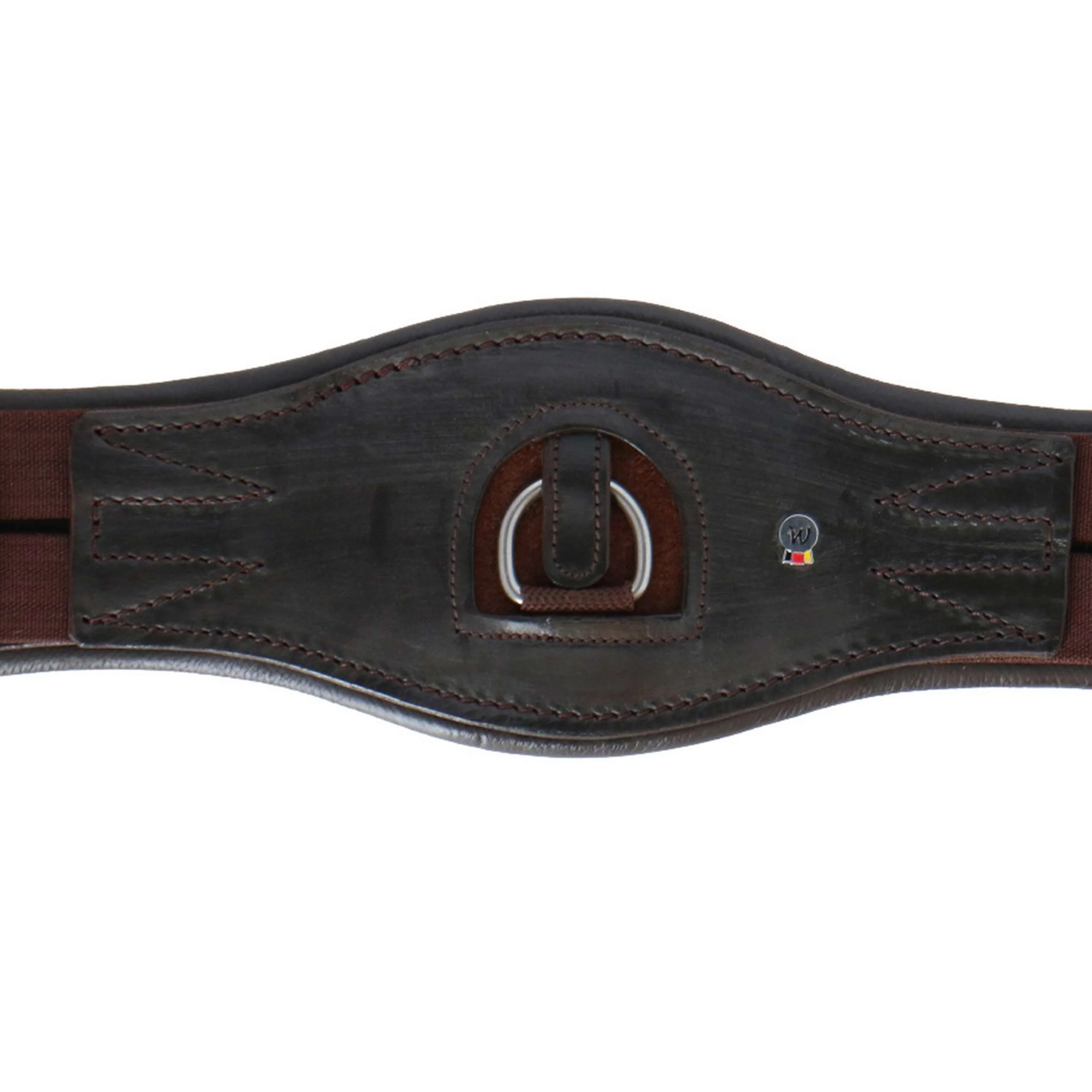 Waldhausen Sattelgurt X-Line Kurz mit Ring Braun - Image 4
