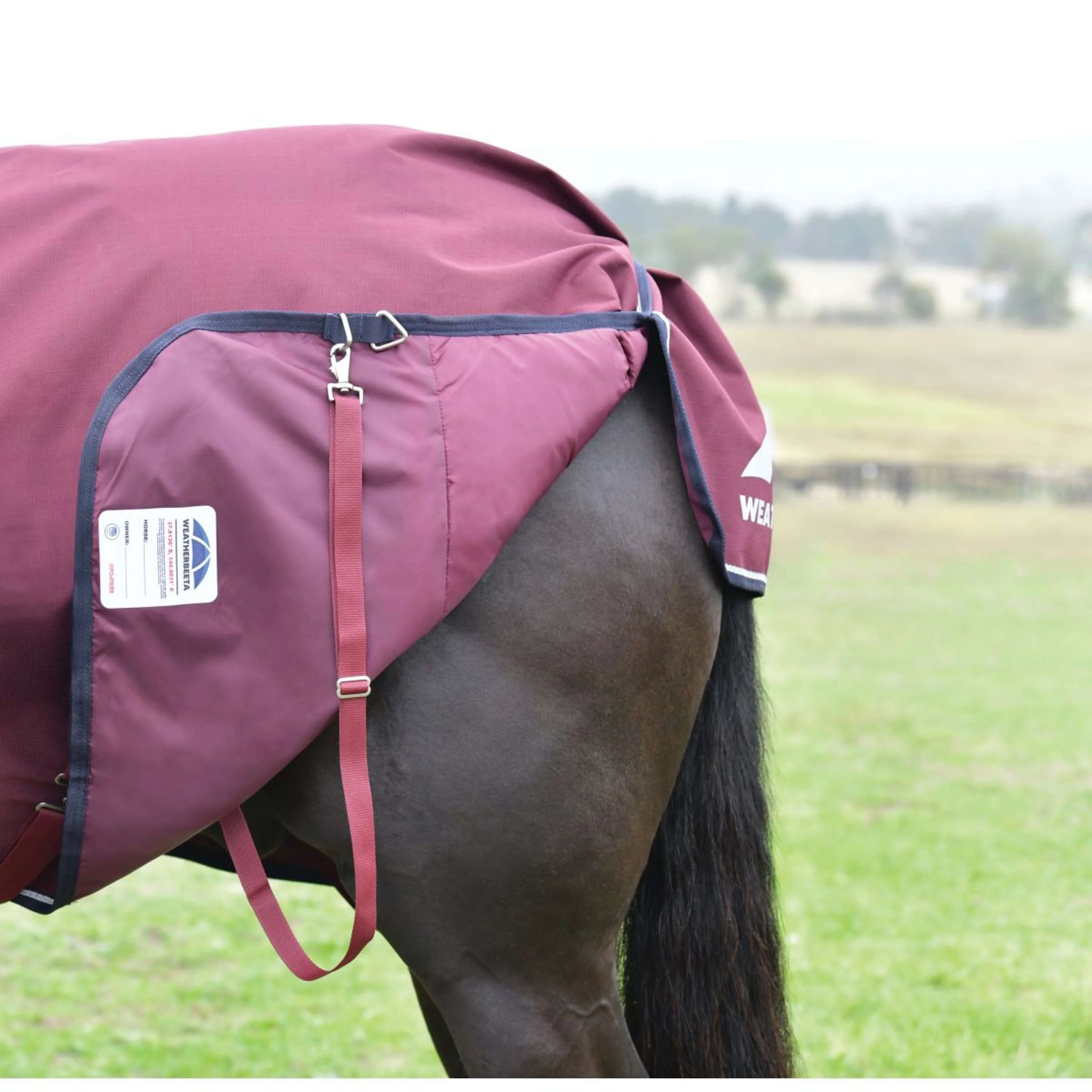 WeatherBeeta ComFiTec Essential Turnout 220g Burgund/Navy - Image 10